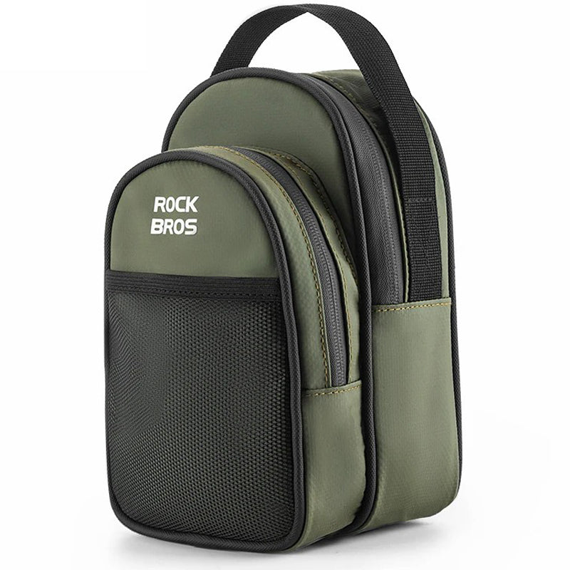 ROCKBROS W014 For Brompton Folding Bicycle Front Bag PVC Coated Mesh Fabric Storage Bag ROCKBROS W014 For Brompton Folding Bicycle Front Bag PVC Coated Mesh Fabric Storage Bag